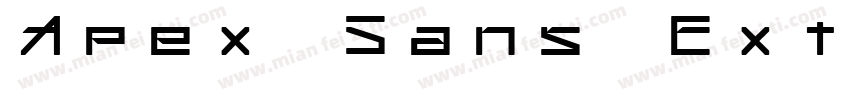 Apex Sans ExtraBold字体转换
